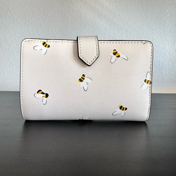 Kate Spade White Bee-Embellished Wallet - Picture 2 of 7